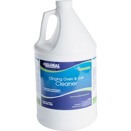 Global Industrial Clinging Oven & Grill Cleaner, 1 Gallon Bottle 670273